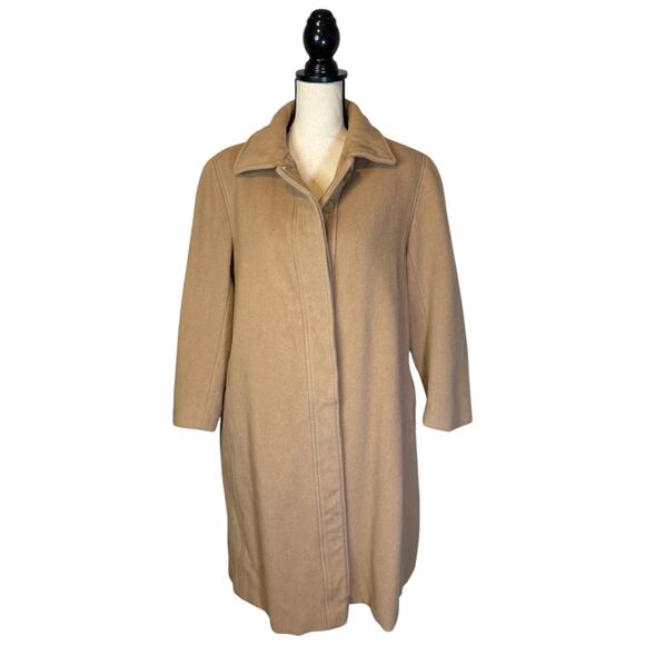 Vintage Boston Store Prime Source New York Wool Trench Coat Women's Size Large - Picture 2 of 8